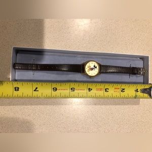 Disney watch, 8” brown strap